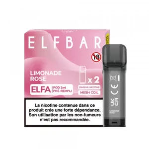 Pod Limonade Rose 2ml Elfa - ElfBar (pack de 2)