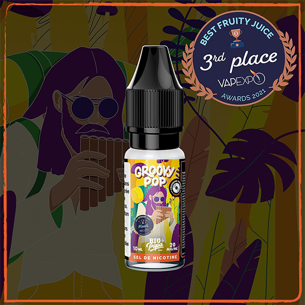 Groovy Pop Salt 10ml - Big Papa (10 pièces)